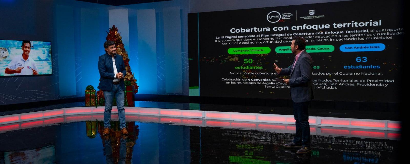 Con la llegada al Plateado, la consolidación del Plan Integral de Cobertura con Enfoque Territorial y cerca de 14 mil estudiantes, cierra el 2025 la IU Digital de Antioquia.